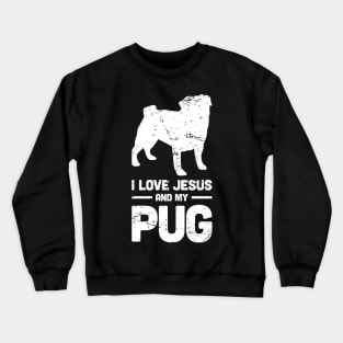 Pug - Funny Jesus Christian Dog Crewneck Sweatshirt